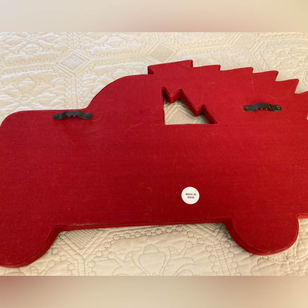 Christmas The Old Fashion Way! Super Detailed Cloth Front w 2 Wall Hangers - Picture 4 of 7